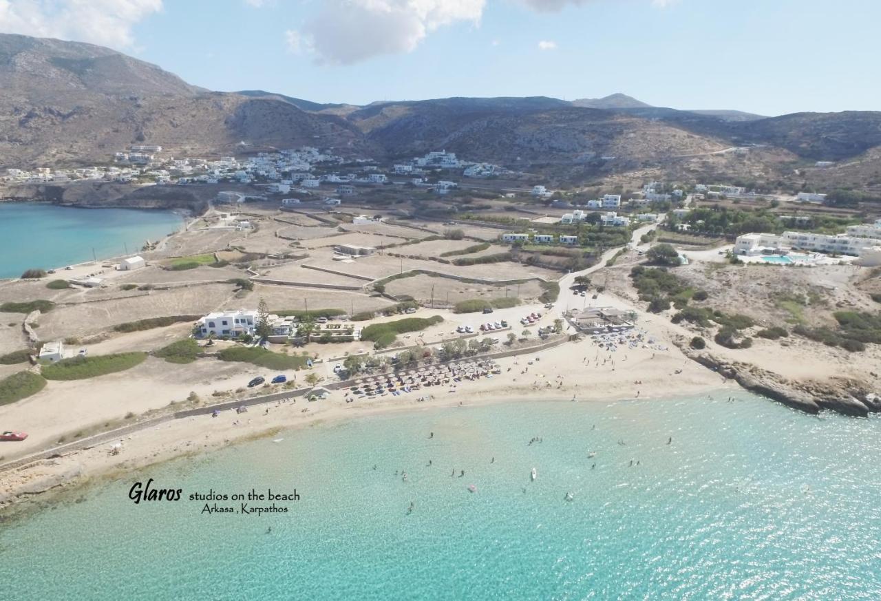 Glaros Luxury Studio On The Beach Apartamento Arkasa Exterior foto