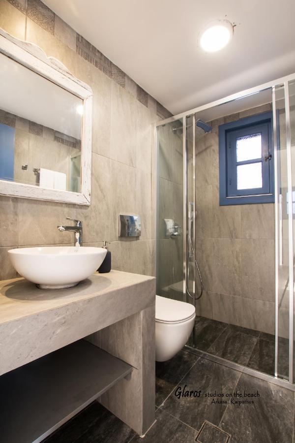 Glaros Luxury Studio On The Beach Apartamento Arkasa Exterior foto